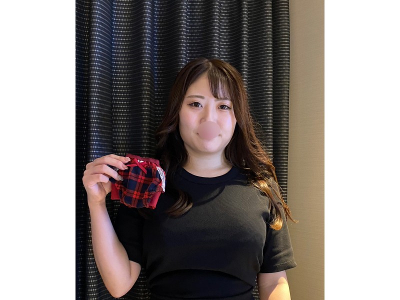 ムチムチJD紗理奈ちゃん◆臭注意◆汚注意◆赤×紺（チェック柄部分有）パンティ - FANZAオークション