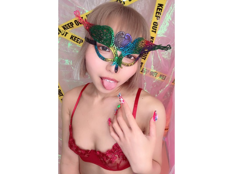 【北城希ちゃん】が着用した下着上下セット＆仮面＆サイン入りチェキ！