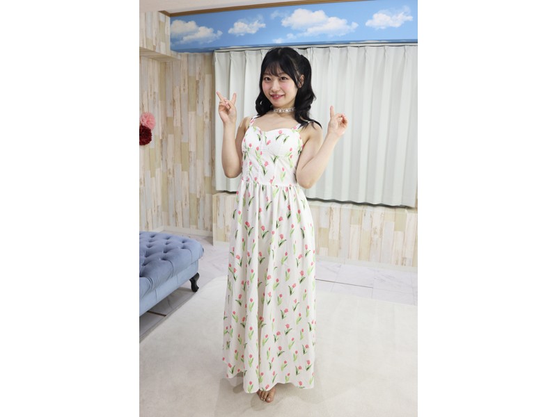 笠木いちか☆私物チューリップ柄ワンピース&サイン入りチェキ