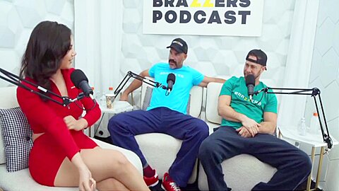 Seth Gamble, Charles Dera And Valentina Nappi In The Podcast