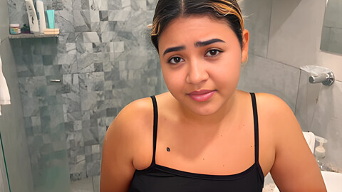 Stepsister Insecure About Her Small Tits Ends Up Fucking Her Stepbrother