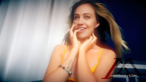 Amateur Blonde Teens 18+ Cock Sharing Threesome Fuck